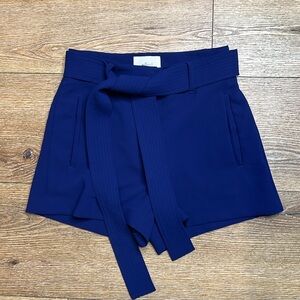Wilfred Navy Tie-Front Shorts Size 4
